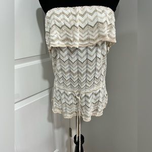 White House Black Market Strapless Top